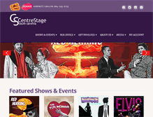 Tablet Screenshot of centrestage.org