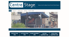 Desktop Screenshot of centrestage.org.uk