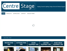 Tablet Screenshot of centrestage.org.uk